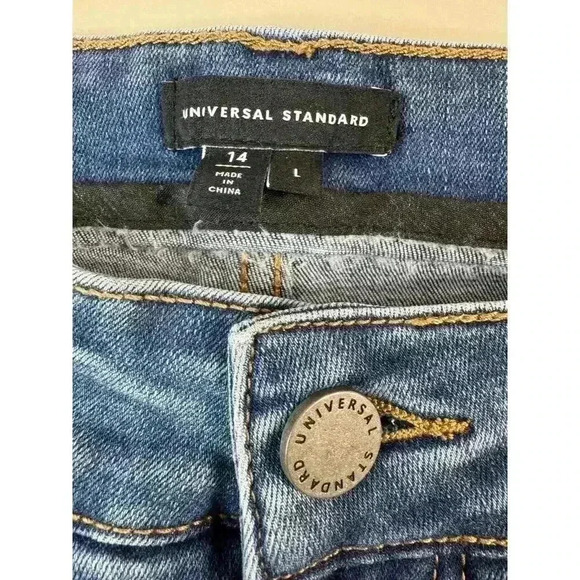 Universal Standard Women’s Seine High Rise Skinny Jean 14 Long 32” True Blue - Picture 3 of 10